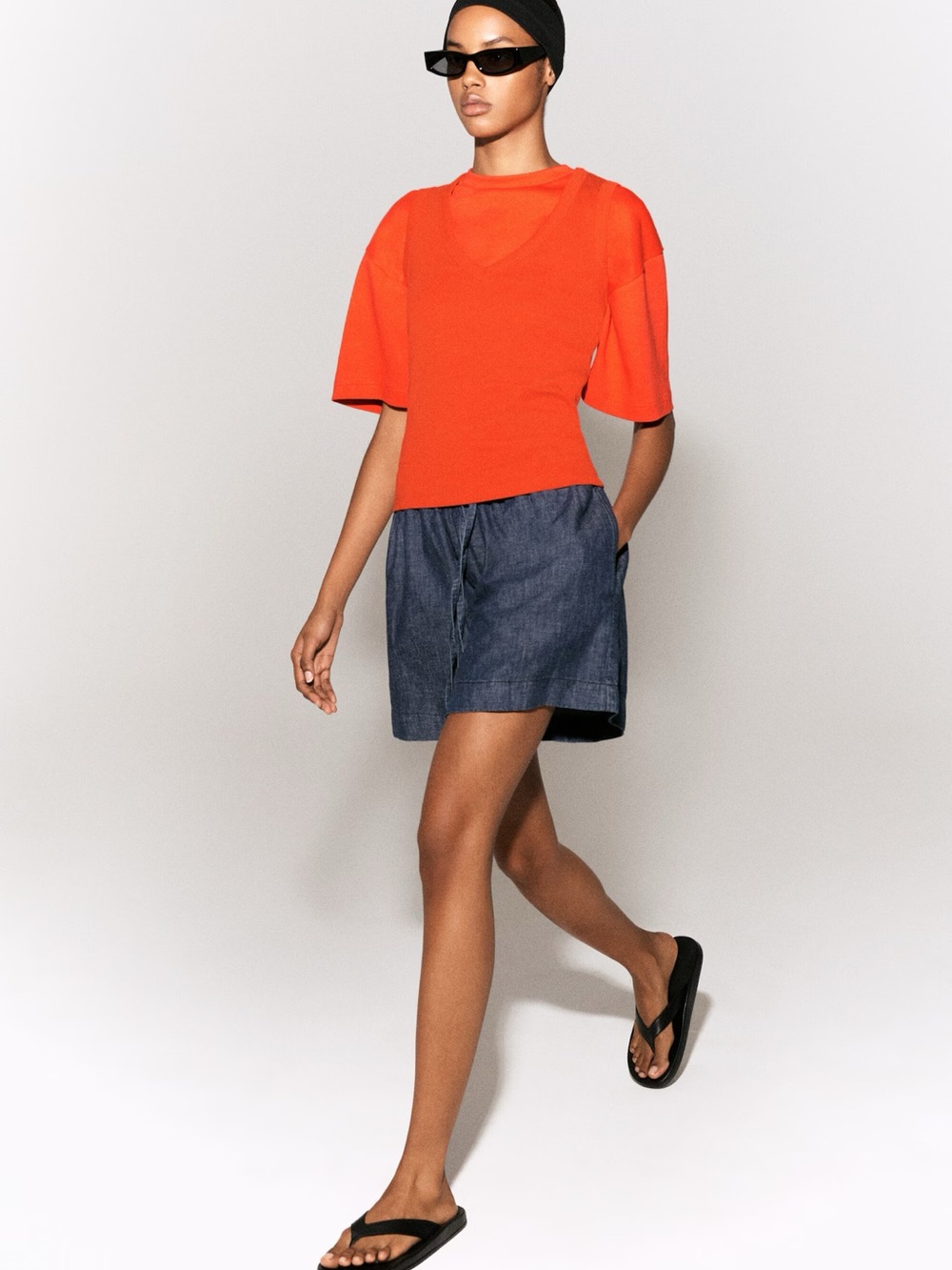 NWT COS DRAWSTRING DENIM SHORTS